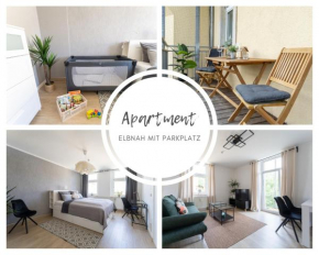 Ferienwohnung mit Parkplatz & Balkon nahe Elbe